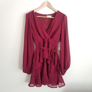 Altar'd State Aster Mini Dress Ruffle NWT Small